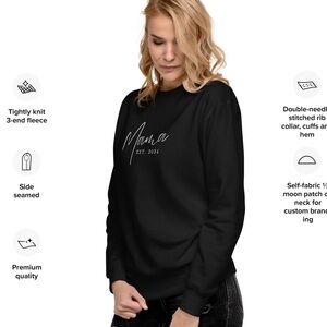 Embroidered Mama sweatshirt (can customize)
